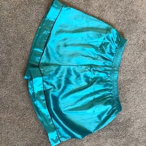 Amazon Women's Shiny Teal Shorts